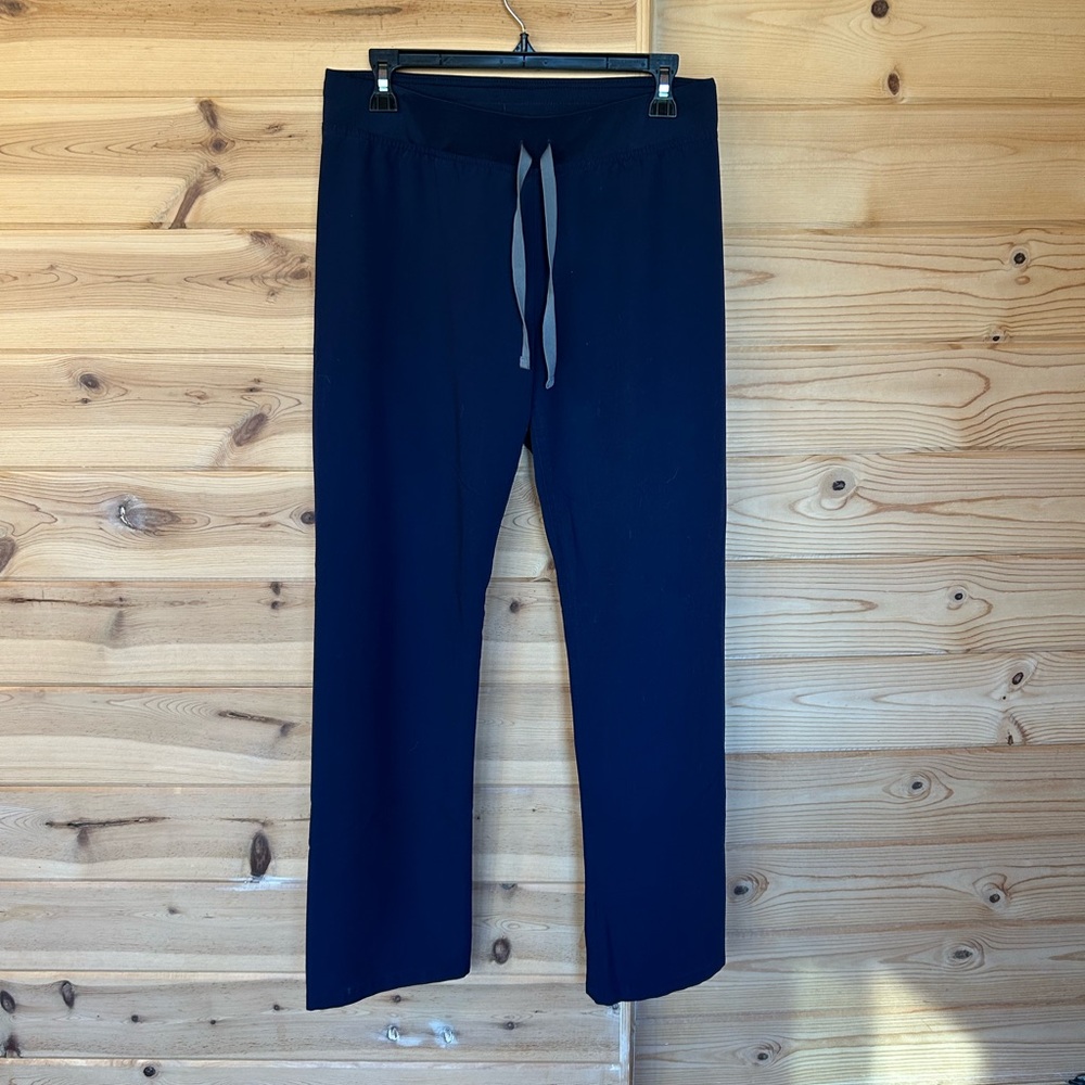 FIGS navy blue straight leg scrub pants